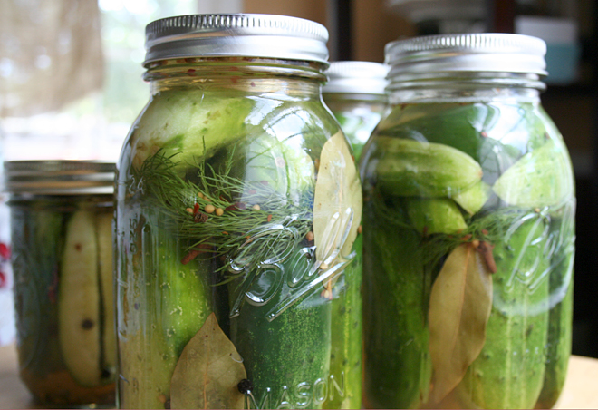 How do you can homemade pickles?