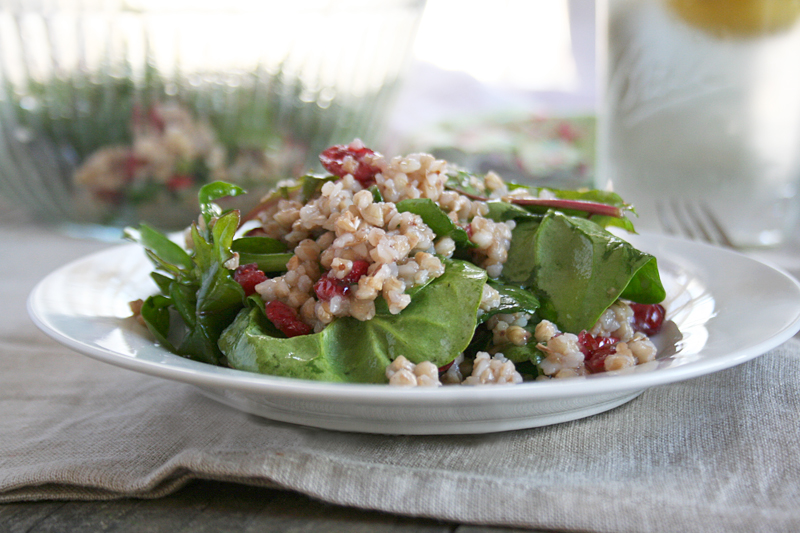All About Buckwheat and a Roasted Buckwheat Salad with Dark Leafy Greens and Cranberries | myhumblekitchen.com