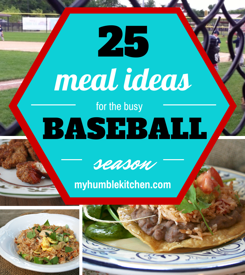 25 Meal Ideas for the Busy Baseball Season + Chicken Fried Rice Recipe in the Crockpot! | myhumblekitchen.com